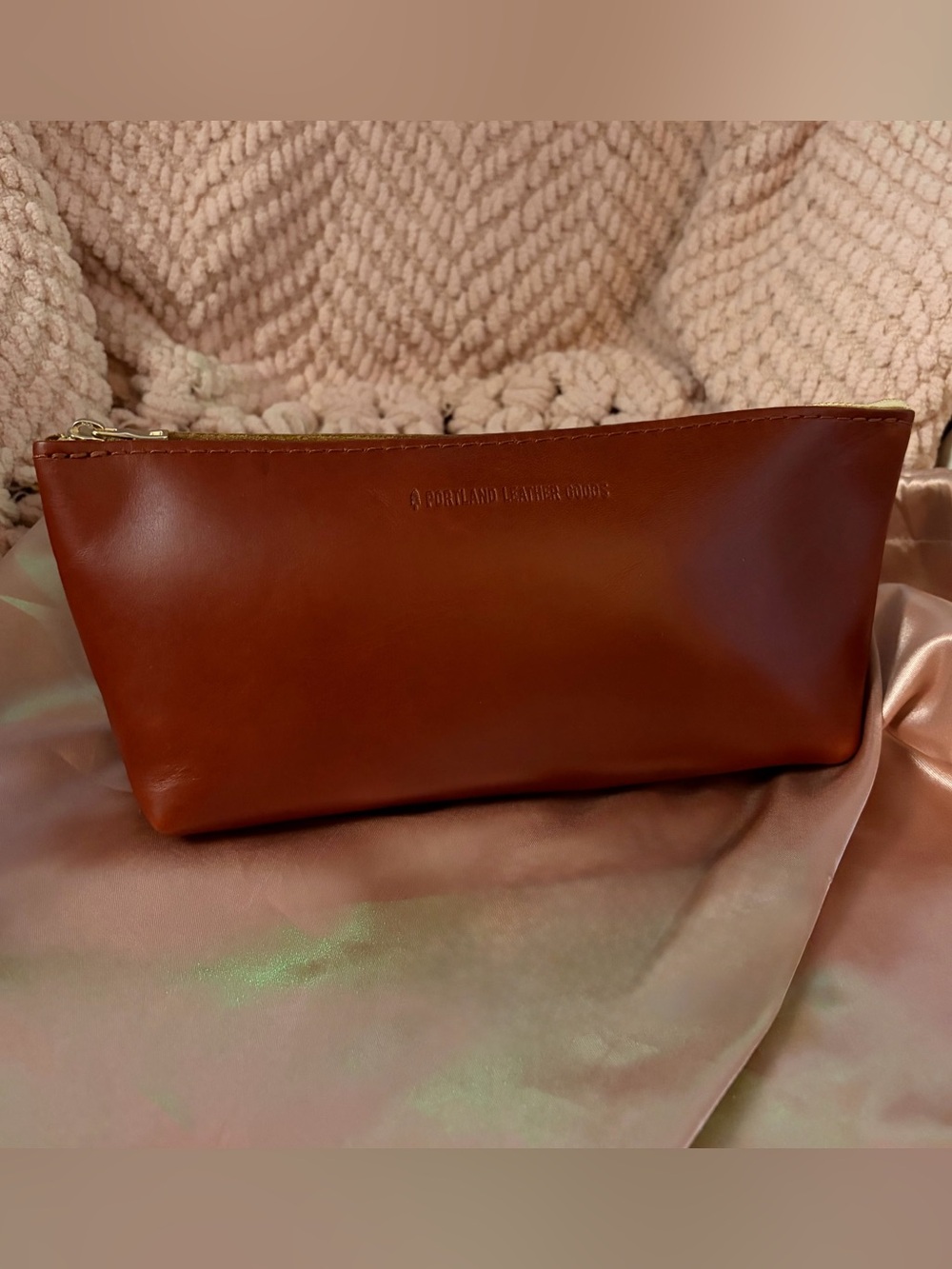 Portland Leather Madrone Leather Utility Bag Pouch - NWOT